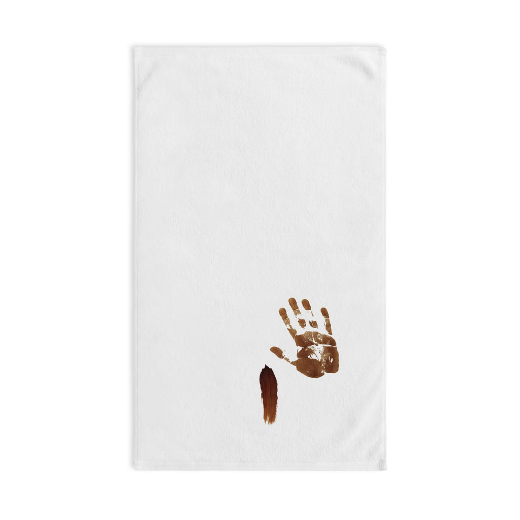 Humorous Hand Towel - Is that a poo stain?