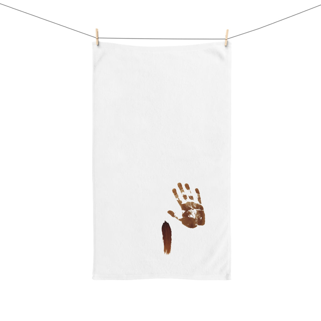 Humorous Hand Towel - Is that a poo stain?